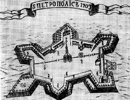 План Петропавловской крепости